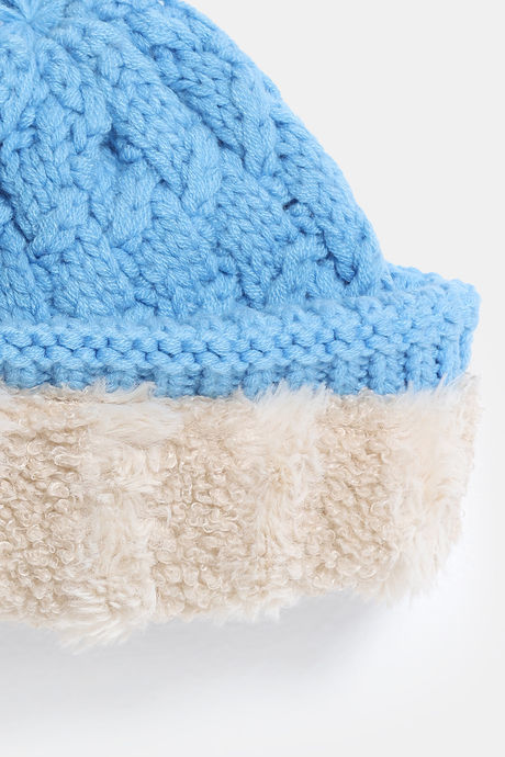 Zivame Knitted Beanie - Sky Blue — image 4